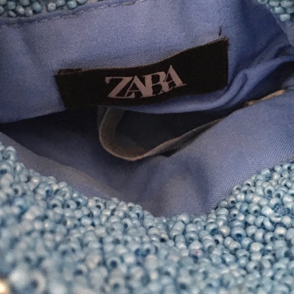 Zara NWT!!!! Daisy Mini Beaded Bucket Bag - Picture 12 of 13